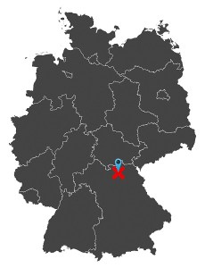 Spanking Anzeigen. Deutschlandkarte mit einer Markierung in Bayern, Oberfranken, Lichtenfels für Spanking Kontakte finden